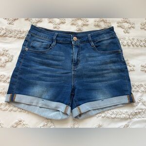 Dollhouse Dark Blue Jean Shorts